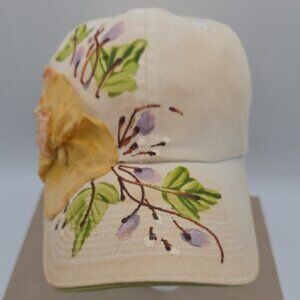 Hand‑Painted Floral Baseball Cap – One of a Kind